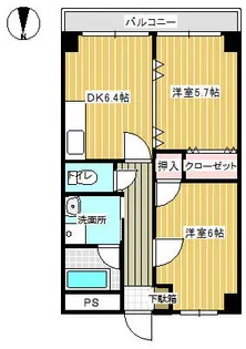 パレロワイヤル【3階】の間取り