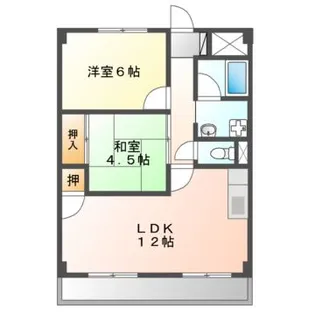 穂波マンション【2階】の間取り