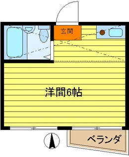 ブルーメアライ61【2階】の間取り