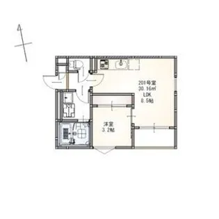 REGALEST西中田【2階】の間取り