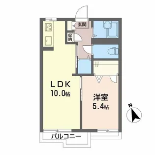 レーベンバウム II号館【1階】の間取り