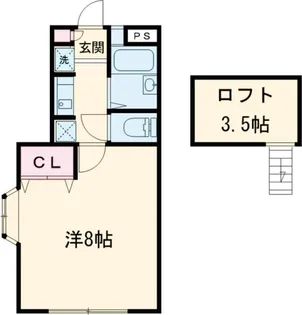 コーポ山本II【2階】の間取り