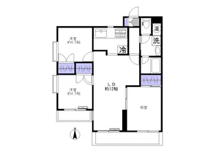 ルミネ尾山台【3階】の間取り