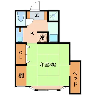 ウィスタリアA【2階】の間取り