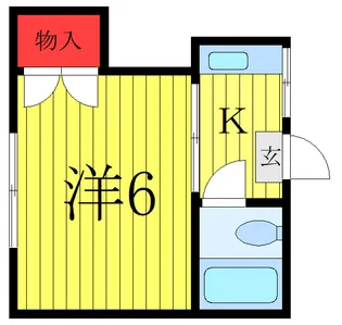 栄荘【1階】の間取り