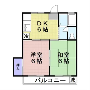 スカイハイツ【1階】の間取り