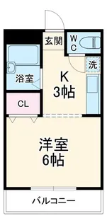 グレースビュウ国府台【6階】の間取り
