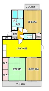 コンフォートK【3階】の間取り