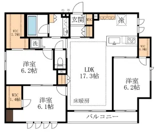 East Court【2階】の間取り