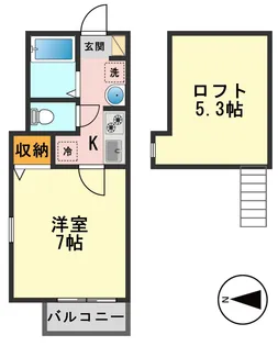 東京都葛飾区柴又2【アパート】の間取り