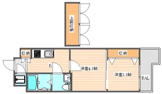 No.55 Wes-PROJECT55博多【13階】の間取り