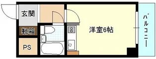 グラシア松屋町(旧:ミフネセントラルベア島之内)【4階】の間取り