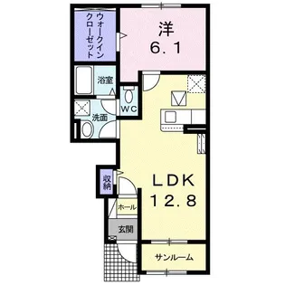 エレガンシア II【1階】の間取り