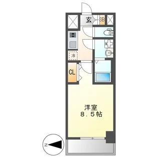 S-RESIDENCE金山West【2階】の間取り
