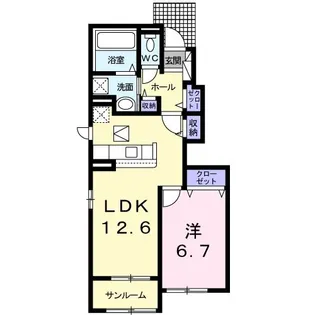 マーレ・インテルノIII【1階】の間取り