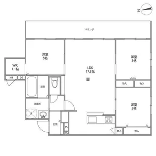アルページュ久我山【3階】の間取り