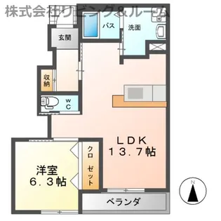 茨城県行方市玉造甲【アパート】の間取り