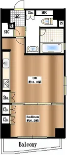 グランスイート神宮前【12階】の間取り
