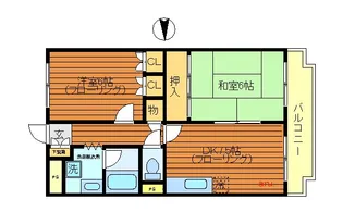 東京都三鷹市北野2【マンション】の間取り