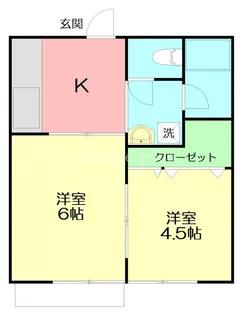パナハイツ石田【1階】の間取り