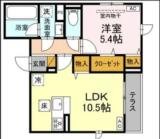 D-ROOMトリシア市川東大和田1丁目【1階】の間取り