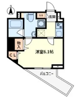 エル・ヴィエント・アース田端【6階】の間取り