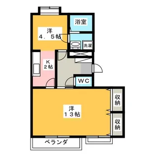 サンライトカネ井【3階】の間取り
