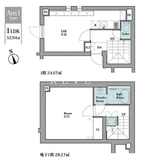 LEGALAND早稲田鶴巻町【1階】の間取り