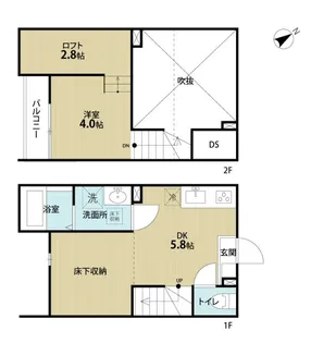 千葉県松戸市松戸新田【アパート】の間取り