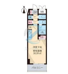東京都江戸川区中葛西3【マンション】の間取り