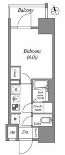 エスタート品川南大井【8階】の間取り