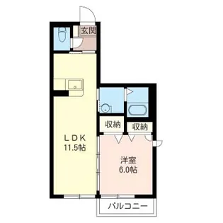 ヴィルドミールカメリア【2階】の間取り