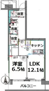 シティコート目黒1号棟【8階】の間取り