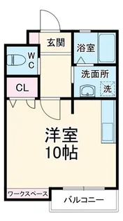 クリスタル甲府丸の内【2階】の間取り