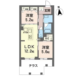 エーゲリア【1階】の間取り