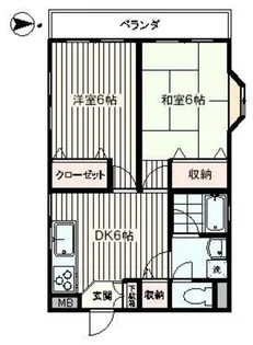 イーグルハイツ【3階】の間取り