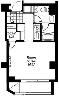 フレンシア外苑西【6階】の間取り