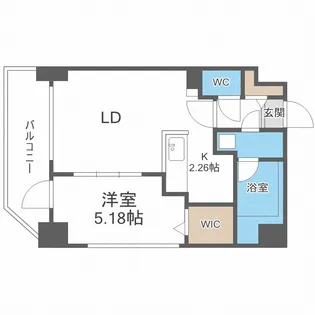 北海道札幌市中央区大通西23【マンション】の間取り