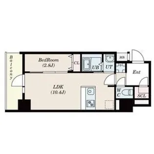 大阪難波Noah【7階】の間取り