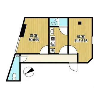日興パレス五反田【5階】の間取り