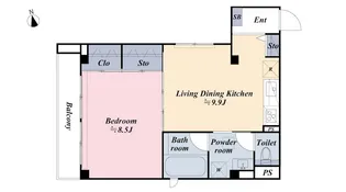 KEEPERS FIELD ROPPONGI【2階】の間取り