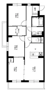 スウィートベル【3階】の間取り