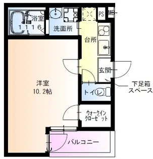 フジパレス門真浜町【1階】の間取り