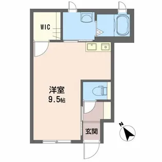 シャーメゾン山城【1階】の間取り