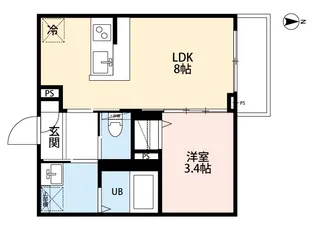 rh Nishiomiya【1階】の間取り