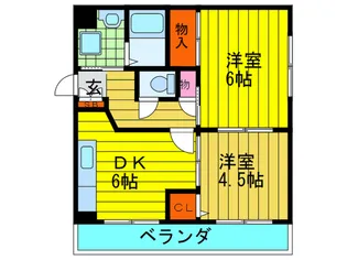 エムズコ-トシャルマン【1階】の間取り