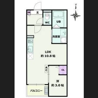 Jack umateII【1階】の間取り