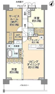 スカイティアラ イースト【7階】の間取り
