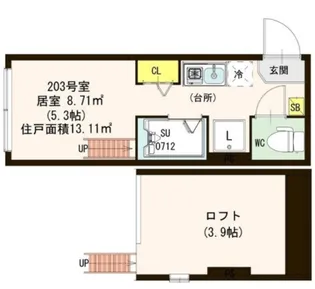 ミラベル【2階】の間取り