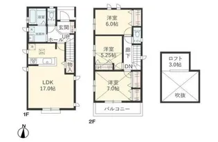 神奈川県相模原市南区磯部【一戸建】の間取り